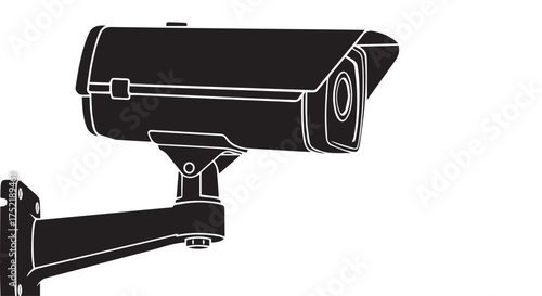 Security camera icon isolated on transparent background