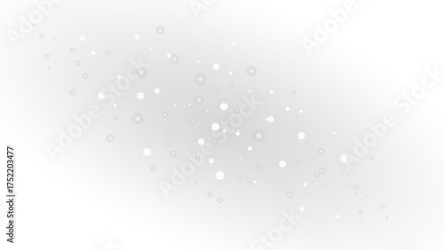 Abstract burst effect sparkling white dust particles bokeh texture background. Shimmering snow particles overlay design element.