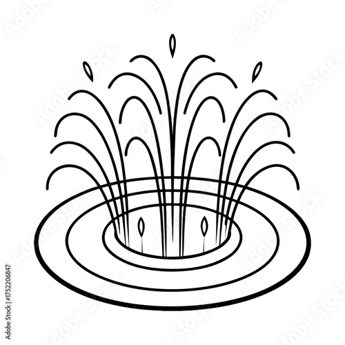 Dancing Water Jet Fountain Multiple Jets Forming