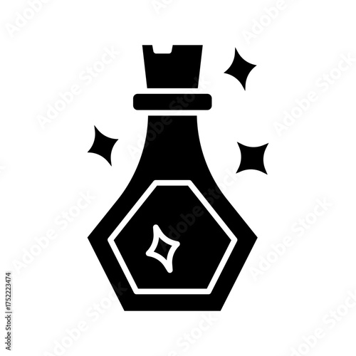 Potion Icon Isolated on Transparent Background. Magical and Mystical Vector Illustration for Fantasy, Spiritual, and Halloween Design