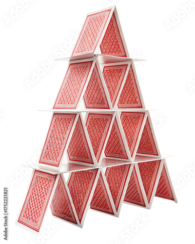 Playing Card House of Cards Structure
