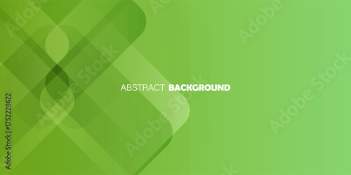 Abstract green geometric background featuring overlapping transparent shapes with soft gradients. Modern and clean design ideal for eco-friendly themes