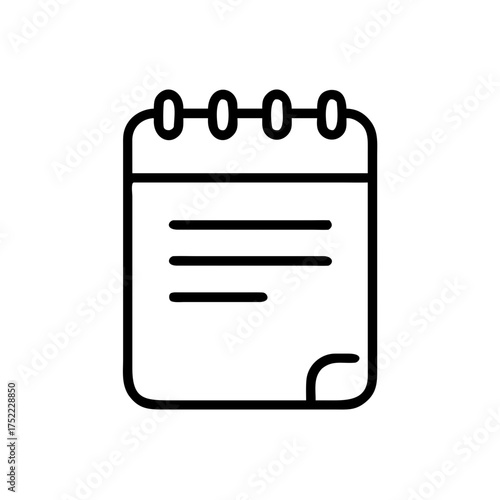 Notepad icon representing notes and reminders