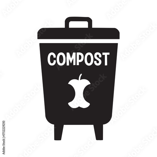 Organic waste container symbol