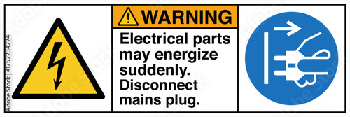 015 WARNING Electrical parts ...