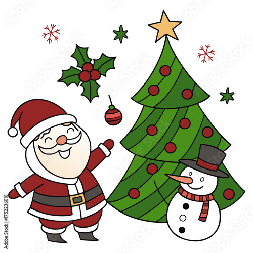 Christmas vector, Christmas Doodle SVG, Christmas coquette SVG, Christmas bow SVG, Santa Claus SVG, Merry Christmas SVG, Christmas Tree SVG, 