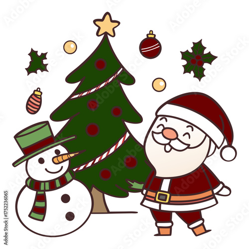 Christmas vector, Christmas Doodle SVG, Christmas coquette SVG, Christmas bow SVG, Santa Claus SVG, Merry Christmas SVG, Christmas Tree SVG, 