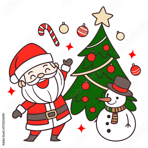 Christmas vector, Christmas Doodle SVG, Christmas coquette SVG, Christmas bow SVG, Santa Claus SVG, Merry Christmas SVG, Christmas Tree SVG, 