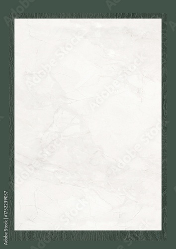 White marble texture with dark green border