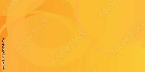 abstract yellow background with circular shapes and halftone composition. vector illustration