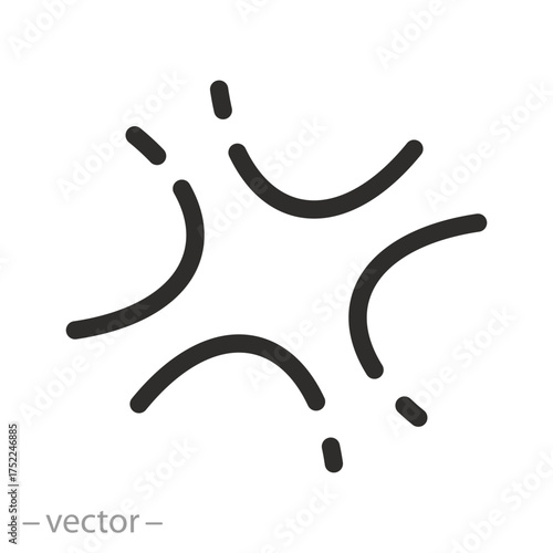 Angry Emoji. Anger Icon. Vector Illustration.