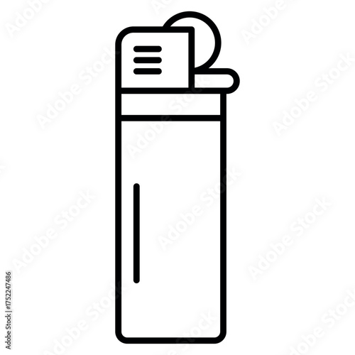 Lighter Icon – Fire Starter Vector Illustration