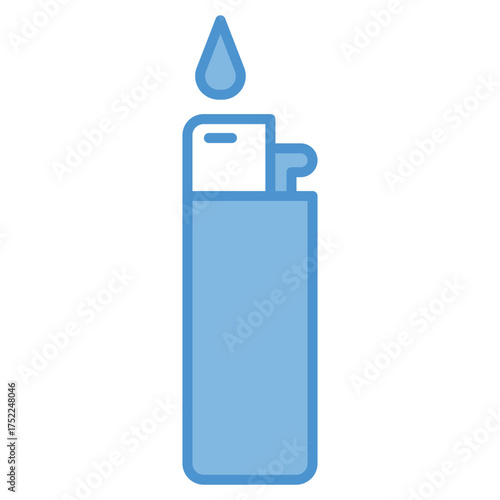 Lighter Icon – Fire Starter Vector Illustration
