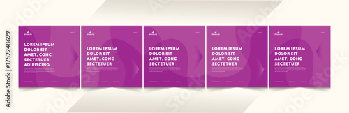 ditable Social media Carousel Post Design, Step by step guide to write Building Business Banner Layout, Brand Instagram & LinkedIn Carousel Template Set