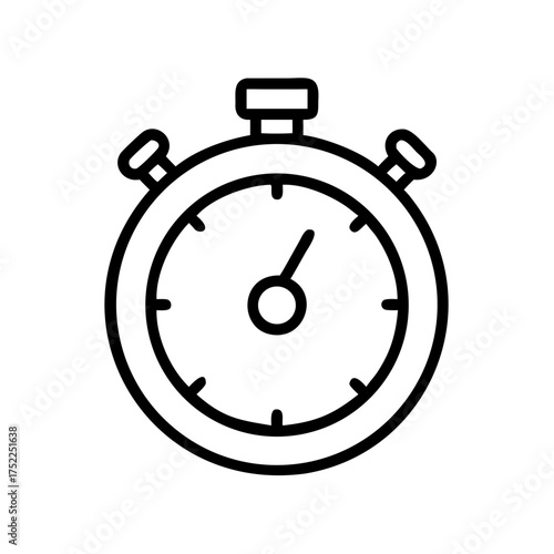 Stopwatch showing seven minutes past twelve