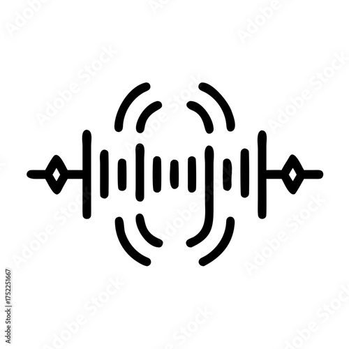 Sound wave illustration representing communication
