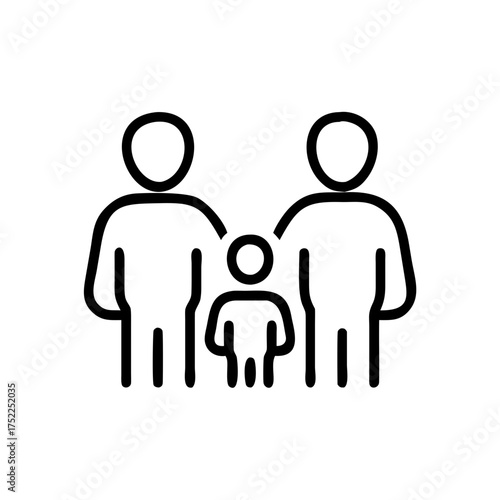 Family icon depicting unity and familial bonds