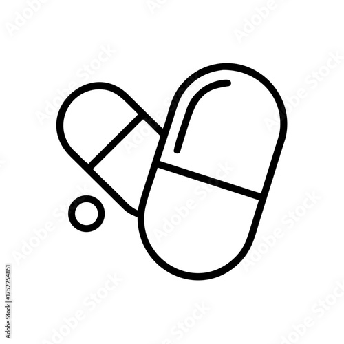 Pills represent medication and pharmaceutical treatment