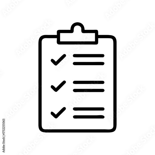 Illustration of a clipboard with checklist for tasks