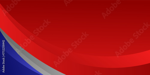Abstract elegant background design with space for your text. Corporate concept red blue white vector illustration.