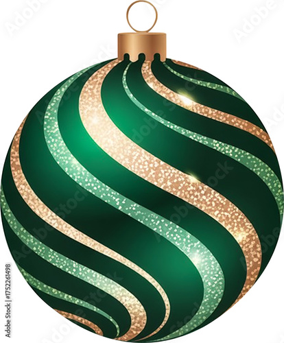 Christmas ball on transparent background