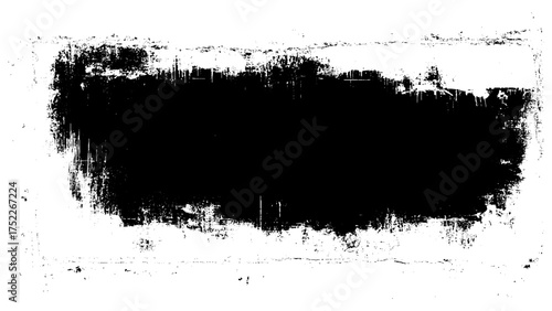 black strokes of paint isolated on a white background. design brush