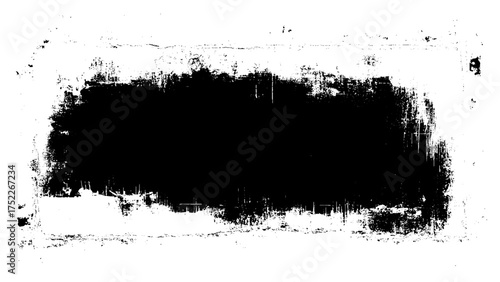 black strokes of paint isolated on a white background. design brush