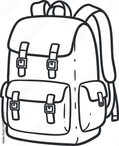 A stylish and functional backpack ideal for school travel and outdoor adventures.