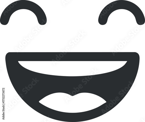 A cheerful smiling face emoji representing happiness and joy in a playful design.