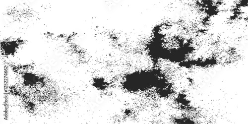 A grunge black ink splatter texture pattern vector illustration suitable for a dirty design frame or background