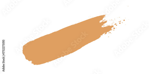 Hand drawn vector illustration of a brush and pencil near a gourmet baguette with fresh smoked beef and pork salami