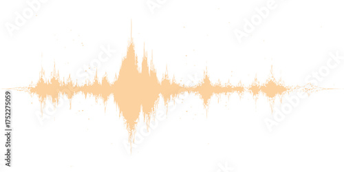 Digital music equalizer graph backdrop with abstract blue light sound pulse wave design