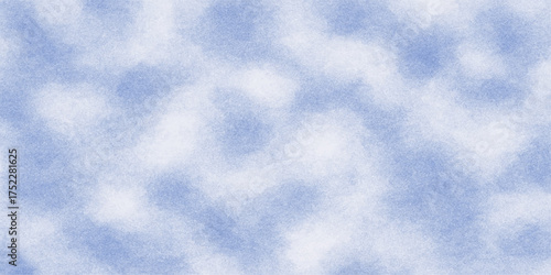 Bright blue sky with fluffy white clouds, a beautiful summer nature cloudscape background