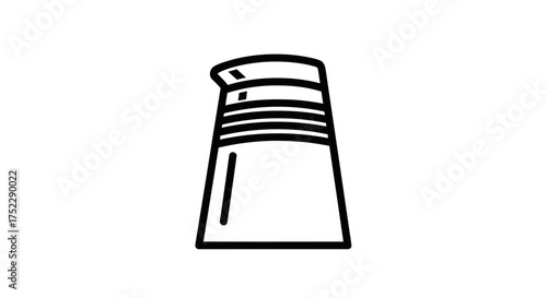 Simple black outline icon of a beverage pitcher or carafe.