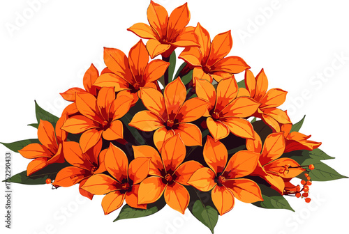 Orange marigold bouquet for Day of the Dead