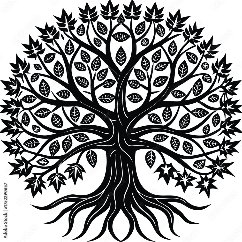 Obraz premium enchanted tree of life symbol collection.eps