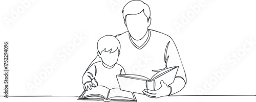 A parent and child engaging in reading together, fostering a love for books and learning.