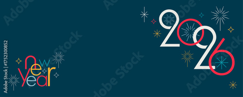 NEW year 2026 horizontal banner