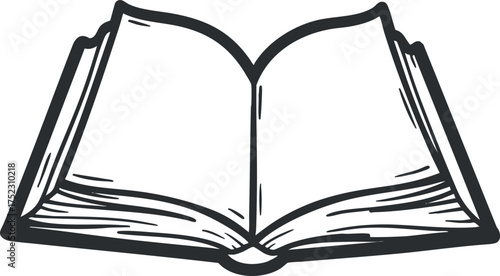 An illustration of an open book symbolizing education and knowledge sharing.