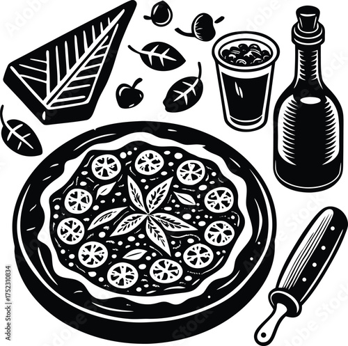 Abstract swirling nebula cloud of cosmic dust and stars formation isolated on transparent background