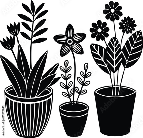 Serene spring landscape with blossoming tree butterflies and basket isolated on transparent background