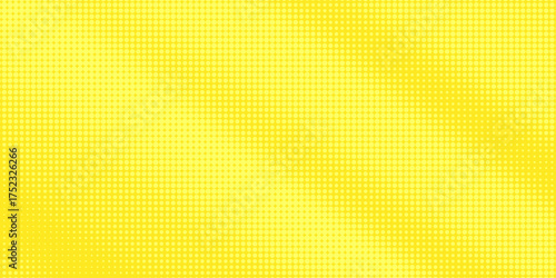 Pop art lemon yellow background with halftone patterns in comic book style, Eps10