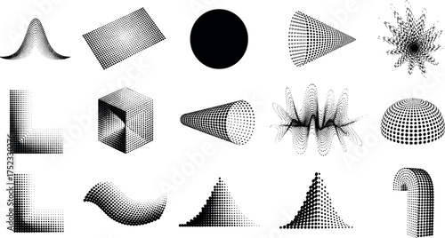 Abstract Geometric Shapes A Collection of Vector Graphics for Design Projects and Visual Inspiration