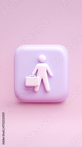 Business Icon - Minimalist Design for Corporate Professionals.