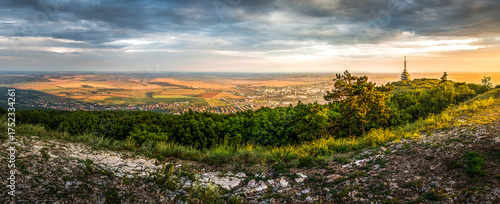City of Nitra with Transmitter from Above