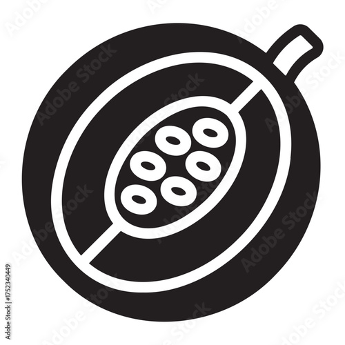 Obraz na plátně melon glyph icon