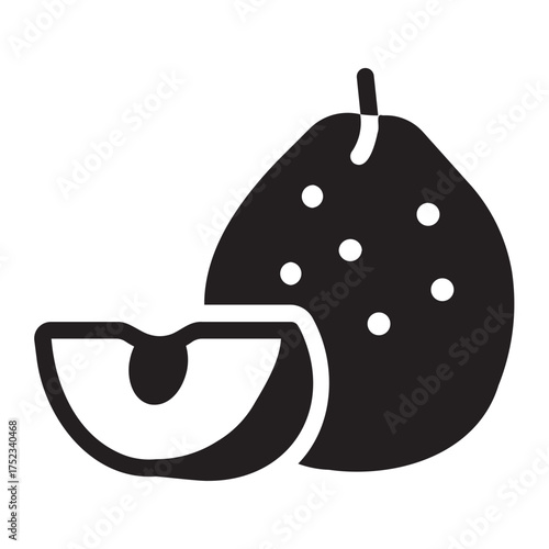 pear glyph icon