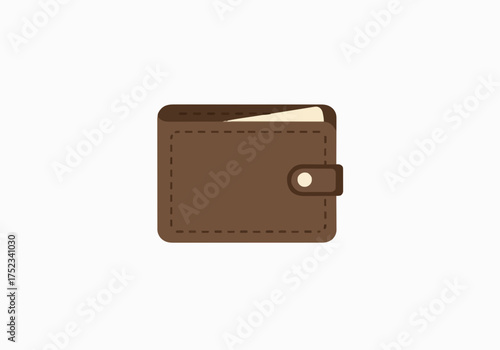 Securely store your finances with this stylish brown leather wallet, perfect for modern professionals on the go, offering essential organization for cash and cards with a classic snap closure.