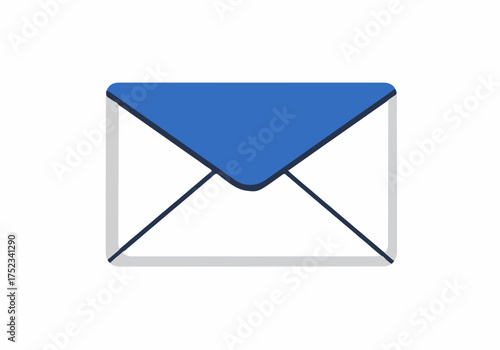 Modern blue envelope icon symbolizing communication, sending messages, and digital correspondence, perfect for business and personal connectivity needs, conveying a clear and elegant digital outreach.