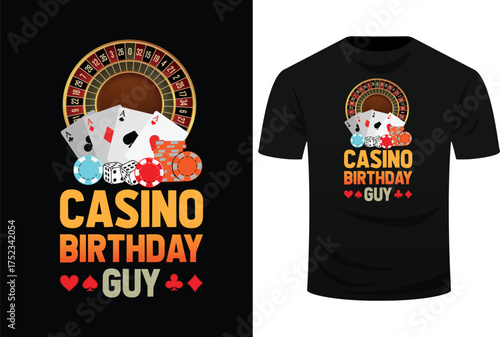 Guy Poker Cards Chips Vegas Gambler B'day Svg Design